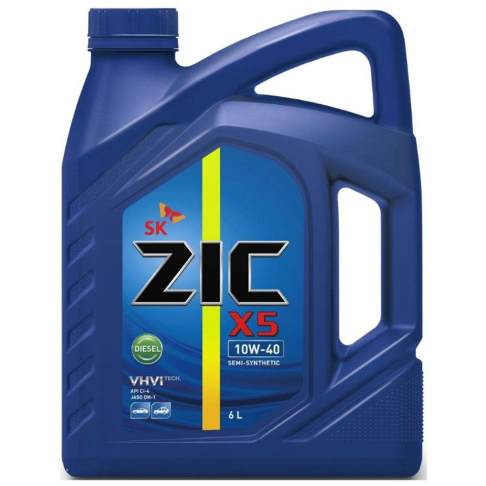 Моторное масло ZIC X5 DIESEL 10W-40 6l 172660