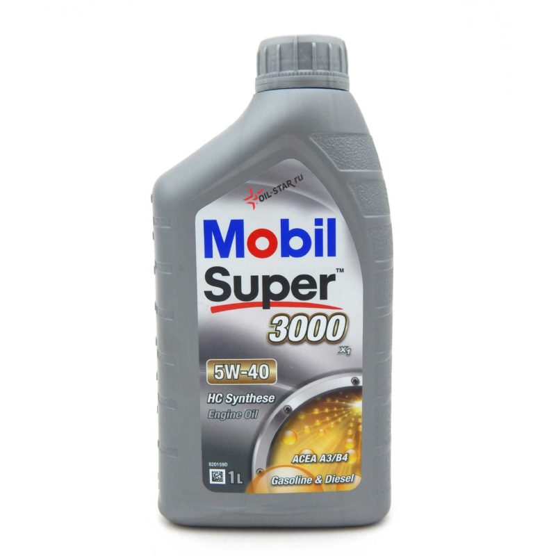 Масло Mobil Super 3000 X1 5W-40 1л